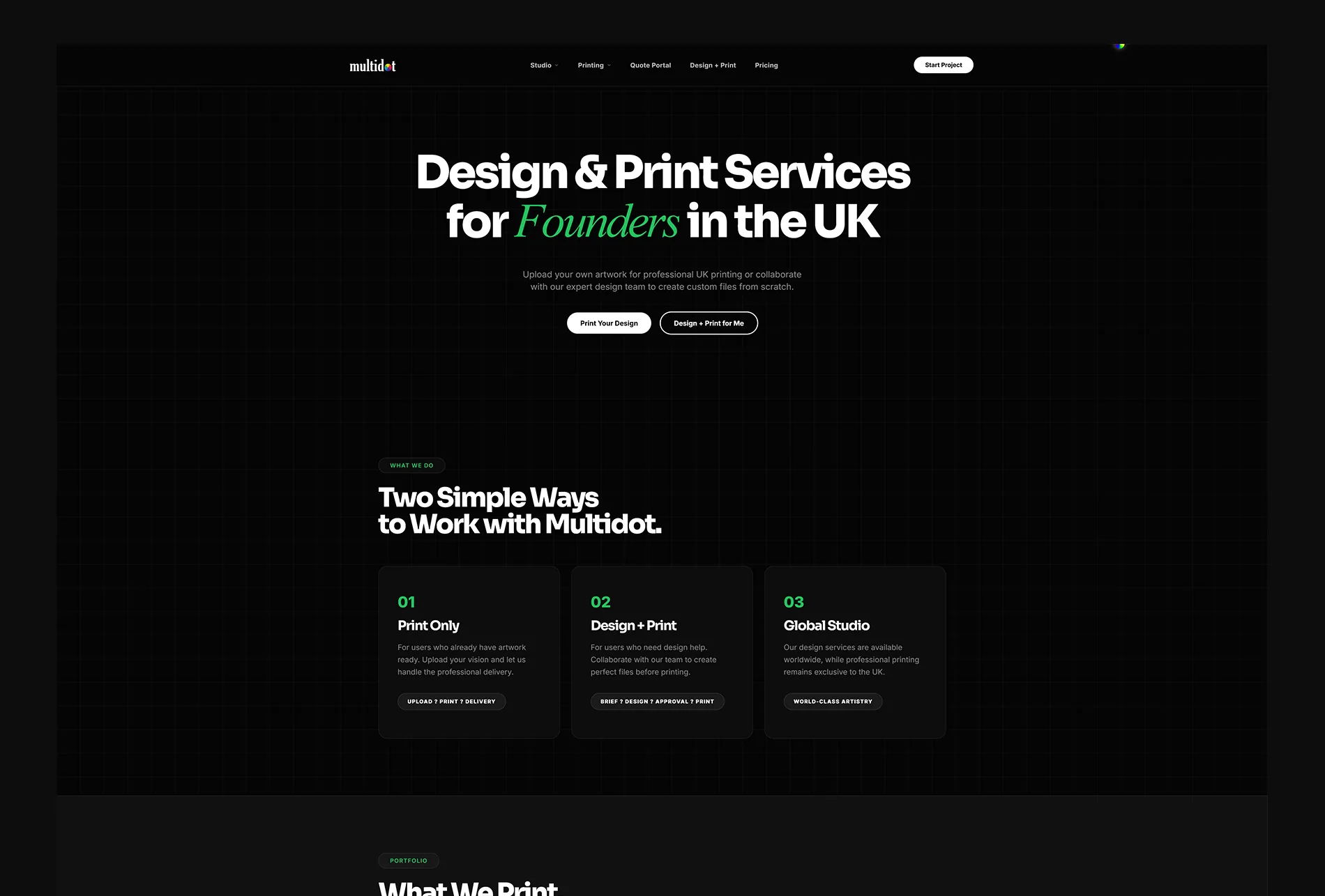 Multidot website by LoomFactor