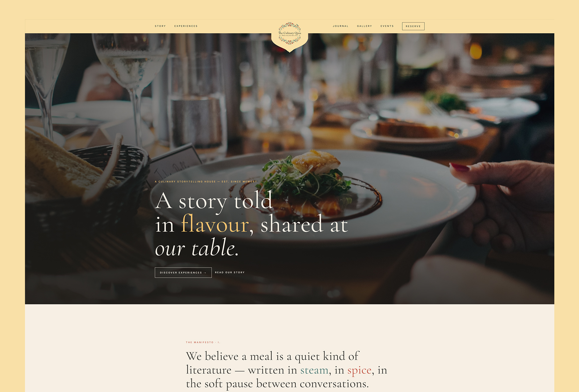 Qissa website by LoomFactor