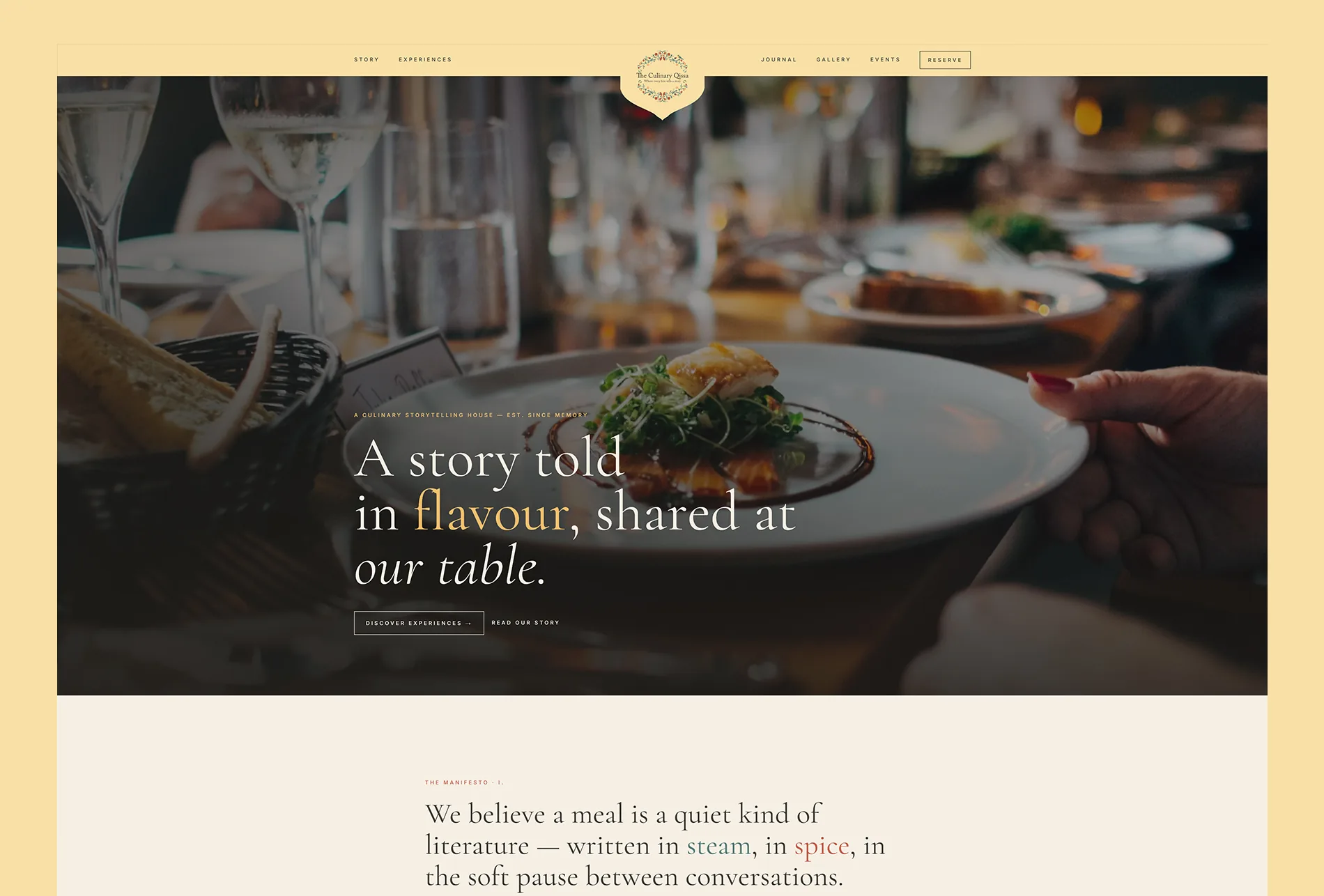 Qissa website by LoomFactor