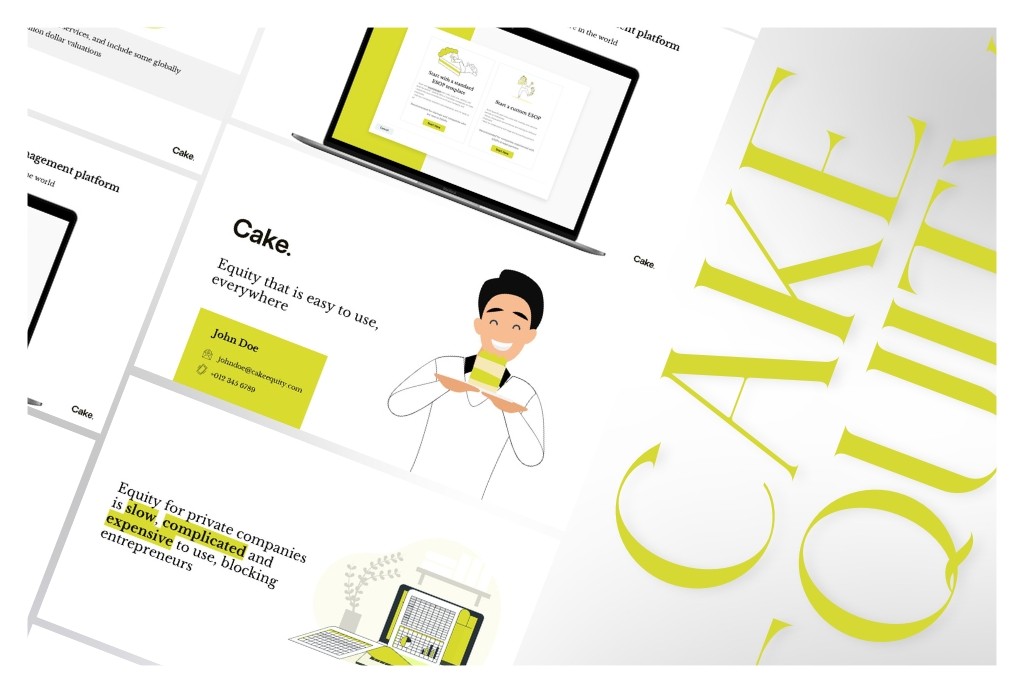 Cake Equity pitch deck by LoomFactor